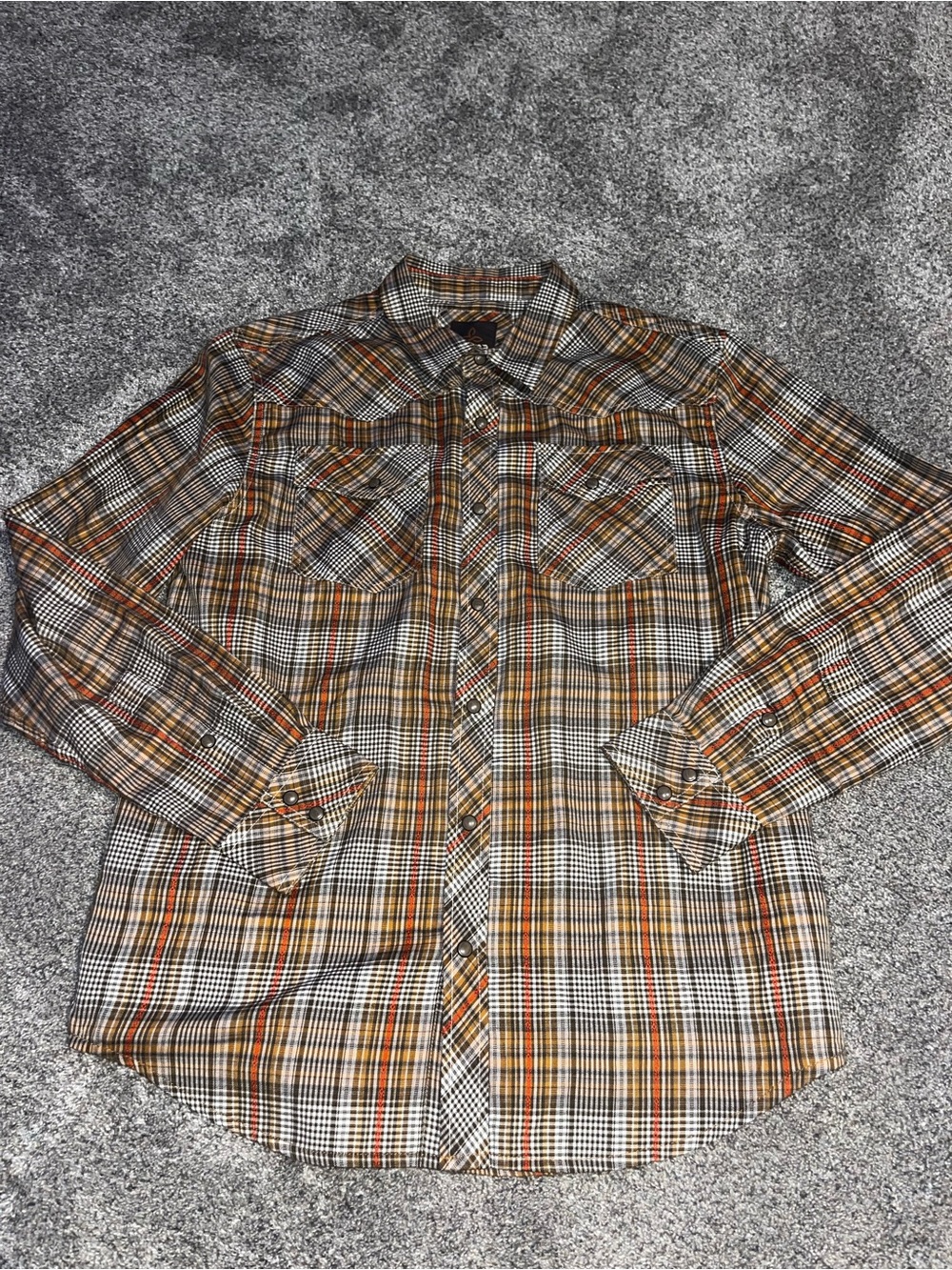 Prana Men’s Flannel Plaid Cotton Poly BlendSize Medium Euc